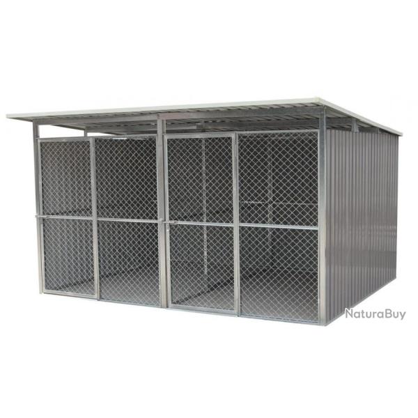Chenil XXL chenil double chenil XXXL abri chien enclos GEANT 10m� NEUF cielterre-commerce