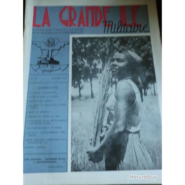 REVUE DES FORCES ARMEES DE MADAGASCARD LA GRANDE ILE  FEVRIER 1955  TYPE SIHANAKA   / No 23