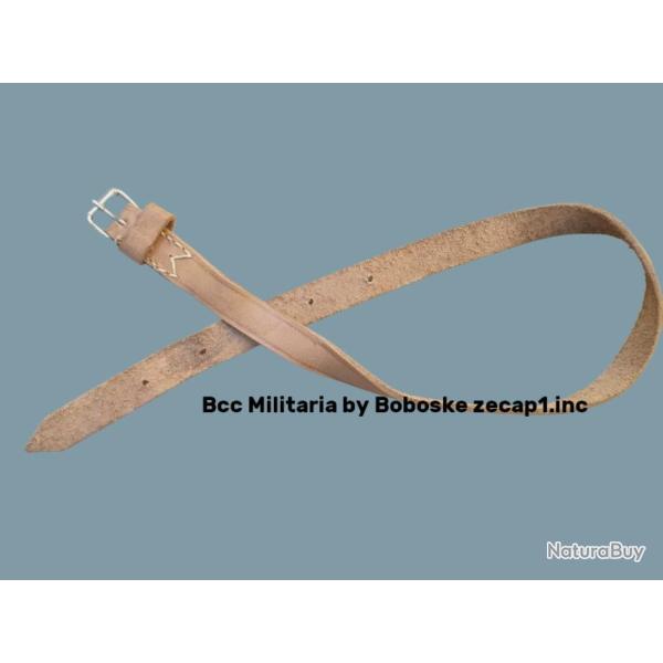 Sangle en cuir arm�e italienne - Longueur : 70 cm