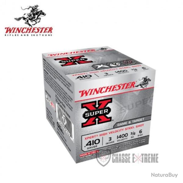 25 Cartouches WINCHESTER Steel Xpert 11g cal 410/76