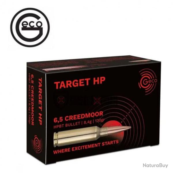 50 Munitions GECO Cal 6.5 Creedmoor 130Gr Target HP