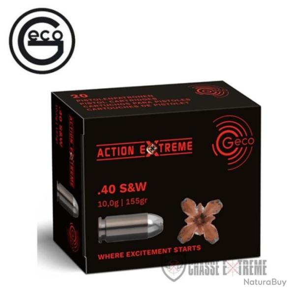 20 Munitions GECO Cal 40 S&W 155Gr Action Extr�me