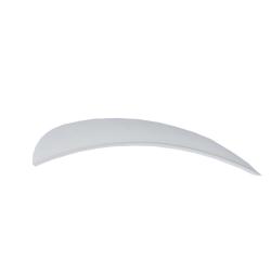 BUCK TRAIL - Plumes Naturelles Paraboliques 4" RH BLANC