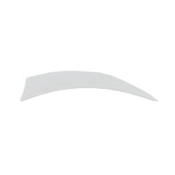 BUCK TRAIL - Plumes Naturelles Shield 4" RH BLANC