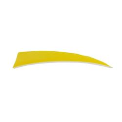 BUCK TRAIL - Plumes Naturelles Shield 4" RH JAUNE