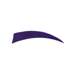 BUCK TRAIL - Plumes Naturelles Shield 4" RH VIOLET