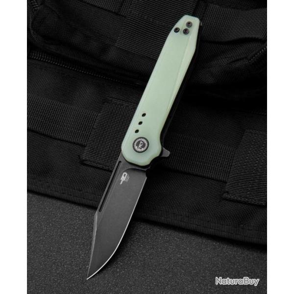 Couteau Bestech Syntax Jade Lame Acier 154CM Manche G10 IKBS Linerlock Clip BTKG41C