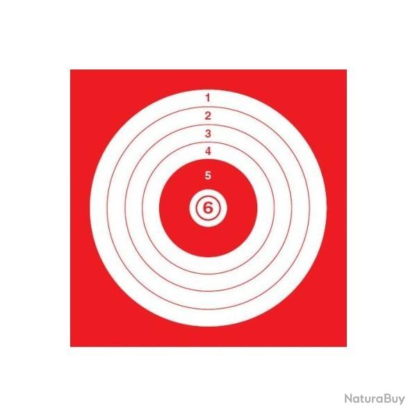 Cibles rouge 14X14 - A l'unit� -