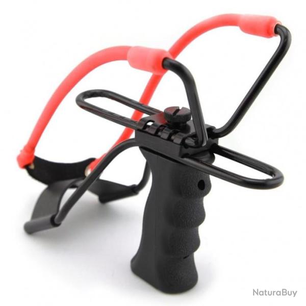 LANCE PIERRE PRO DG7A NOIR FRONDE COMPETITION SLINGSHOT CHASSE + BILLES ACIER