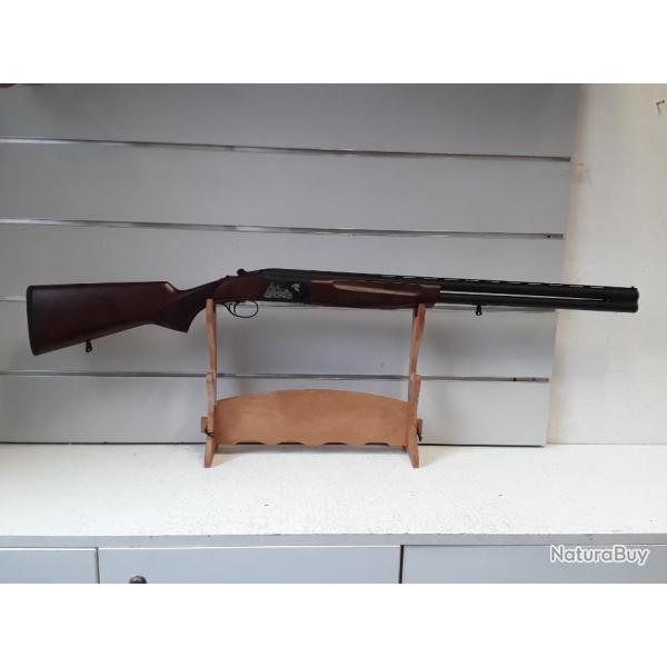 8252 FUSIL SUPERPOSE HUGLU EAGLE BOIS  CAL12 CH76 CAN71CM GRAVE PERDRIX FAISAN. NEUF