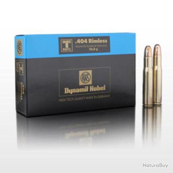 Balles RWS TMR - 26 g - Cal. 404 Rimless - 404 Rimless / Par 1