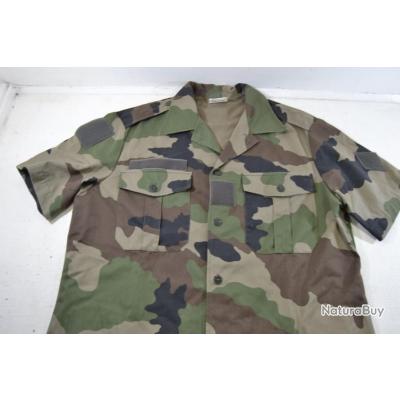Chemise Militaire Kaki Neuve Manches Courtes - Taille L (39-40) - Homme - Style Régulier