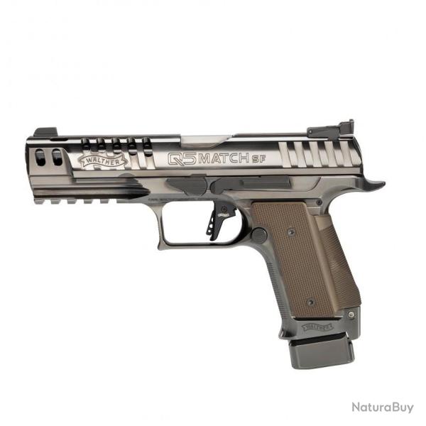 WALTHER - Pistolet Q5 MATCH SF BLACK DIAMOND CAL 9X19, 17 Cps