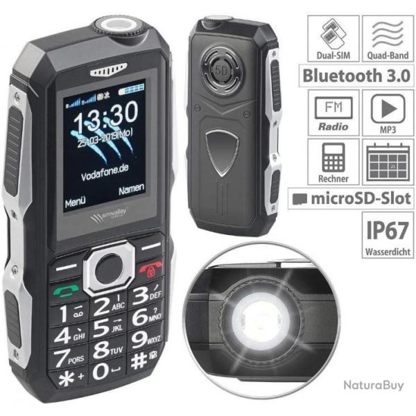 T�l�phone Mobile Outdoor Double SIM �tanche et Antichoc Ultra Resistant XT-300 Chasse
