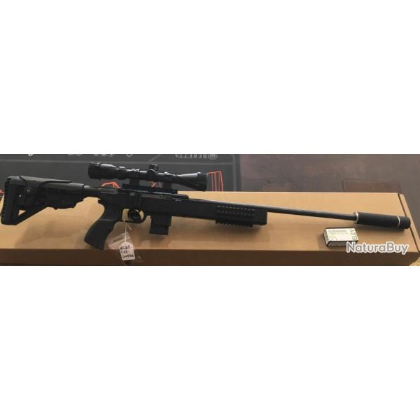 Carabine lin�aire ISSC SPA ATS Advanced Tactical G�n�ration 2 cal.22LR avec lunette et silencieux