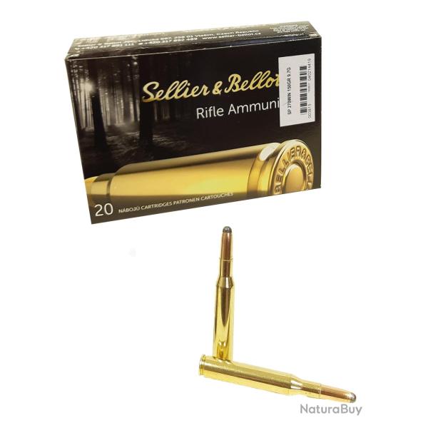 Munitions SELLIER BELLOT calibre 270 Win Softpoint 150gr - 9.7g x20