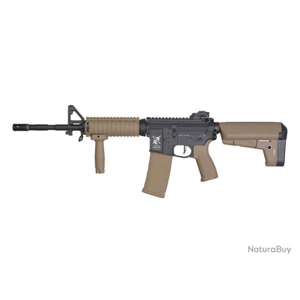 Delta Armory M4 RIS Noir / Tan Bravo AEG 1.5J Pack complet