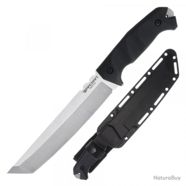Couteau Cold Steel Large Warcraft Tanto Lame Acier San Mai Manche G10 Etui Secure-Ex CS13UL