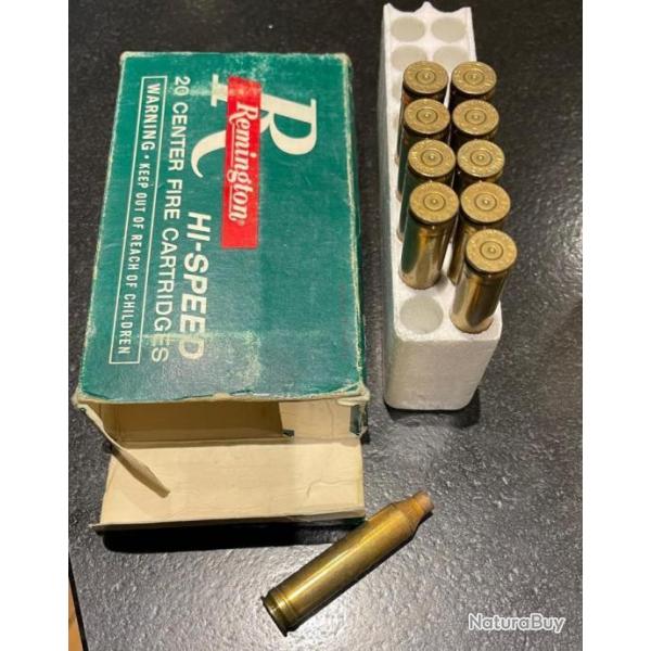 Boite de marque Remington avec 10 x �tuis vides calibre 264 Win Magnum