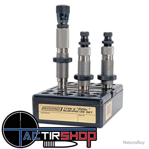 Jeu d'outils Redding Type S Elite � Bushing 6.5 Creedmoor