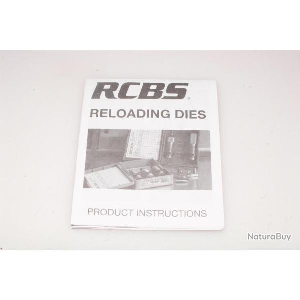 Documentation 3 mode d'emploi rechargement outils RCBS