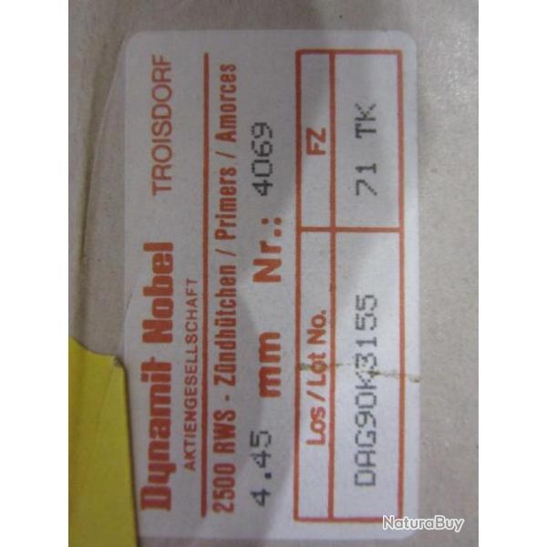 amorces RWS Boxer ref. 4069       bte de 250