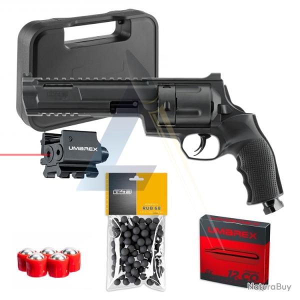 Pack complet Revolver T4E TR68 Gen2 cal. 68 16 joules - Umarex