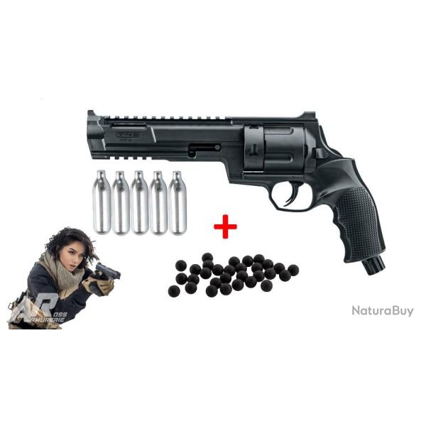 Pack complet HDR 68 Umarex T4E 16J Home Defense + 100 billes caoutchouc+ 5 Co� En Stock P