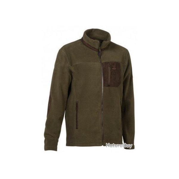 Blouson polaire brod� kaki PERCUSSION-3XL