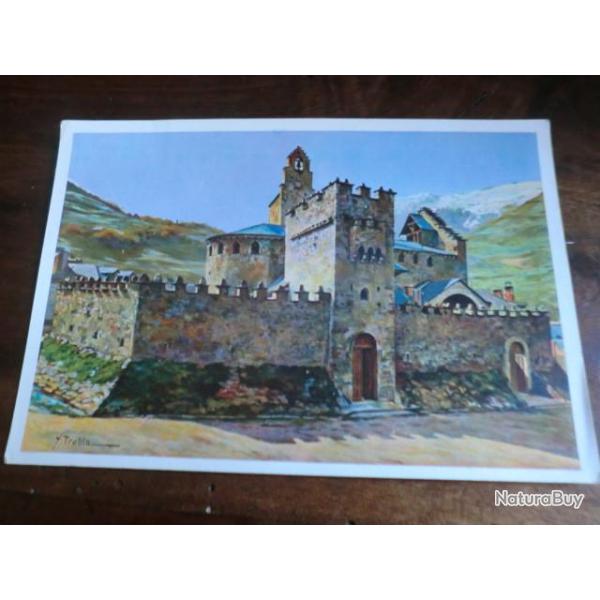 CP  Dpt  65  LUZ ST SAUVEUR  EGLISE DES TEMPLIERS