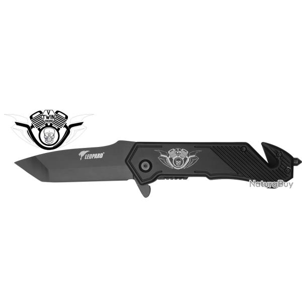 Couteau de poche L�opard Darkgrip 12 cm Moteur