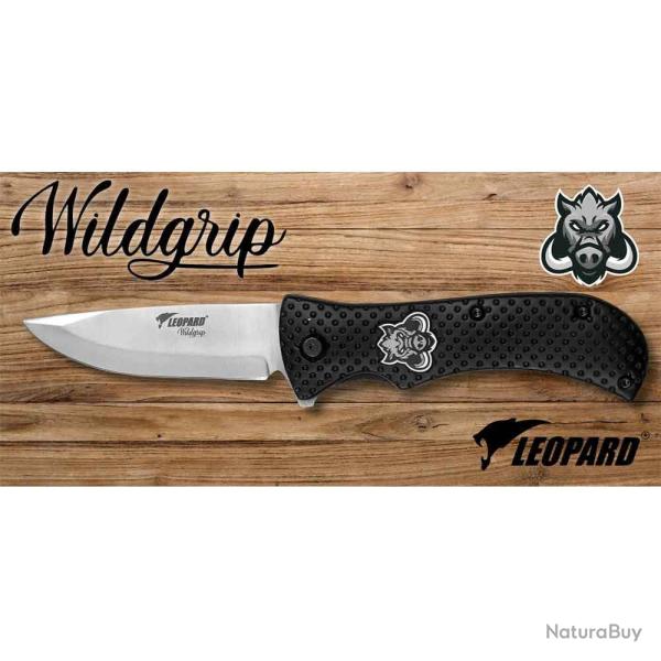 Couteau de poche L�opard Wildgrip 12 cm Sanglier
