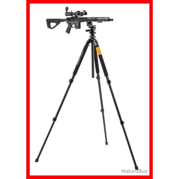 COMBO TREPIED DE TIR KJI K700 ALUMINIUM AVEC MONTAGE REAPER RAIL PICATINNY