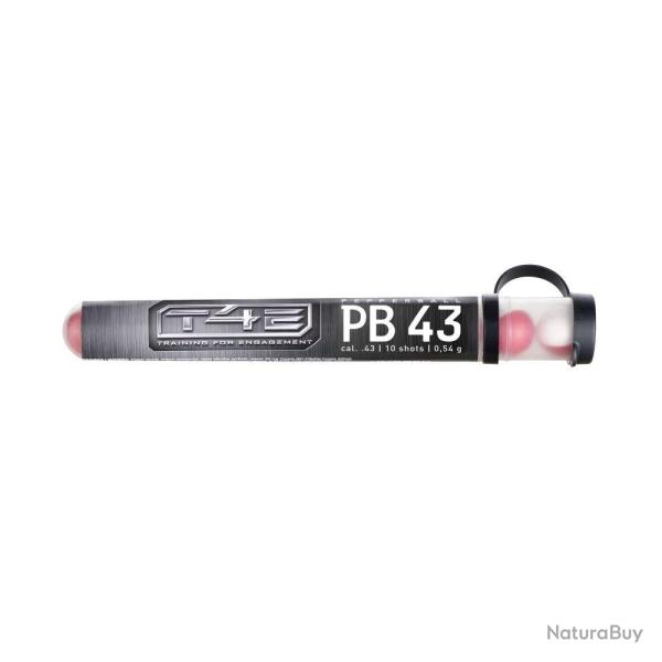 10 Billes au Poivre PB 43 T4E Calibre .43 PEPPER DUST