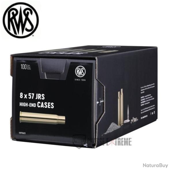 100 Douilles RWS Cal 8X57 JRS