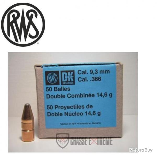 50 Ogives RWS Cal 9.3mm 225Gr DK