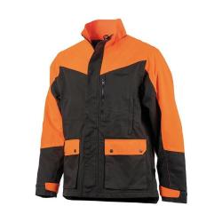 Veste bicolore orange/verte XL