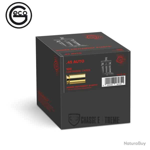 100 Douilles GECO Cal 45 Acp
