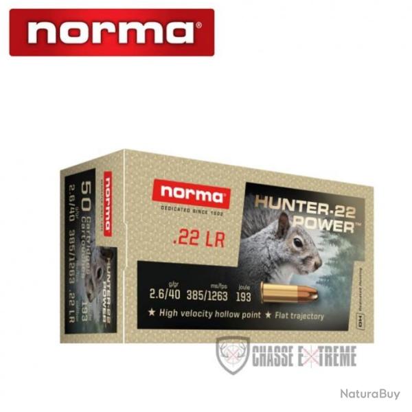 50 Munitions NORMA Cal 22lr Hunter