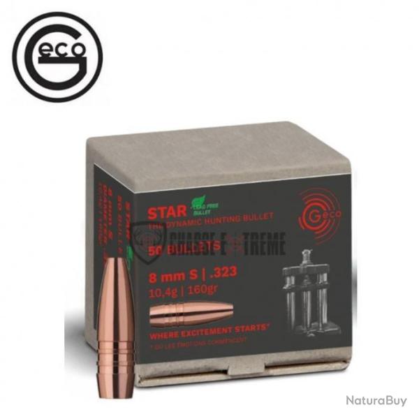 50 Ogives GECO Cal 8 mm S 160Gr Star