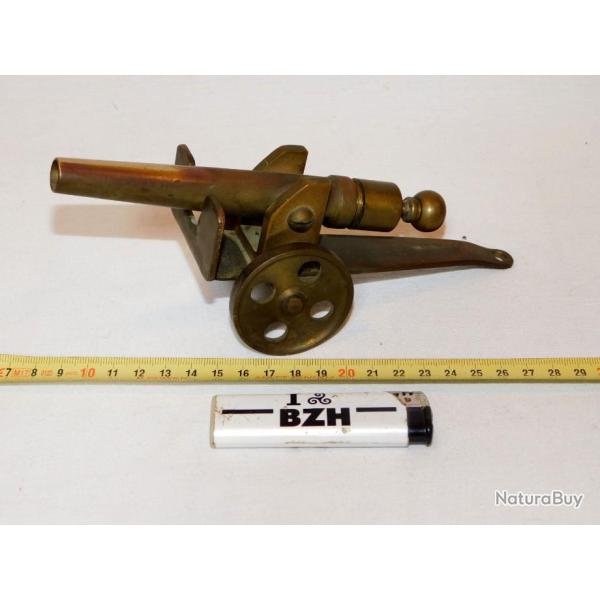 TRES TRES BELLE ANCIENNE MAQUETTE CANON ARTILLERIE BRONZE / LAITON  - FIN 19� / SUPER TRAVAIL  !!!!