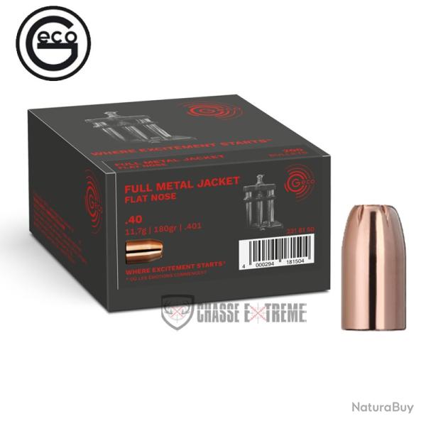 200Ogives GECO Cal 40S&W 180gr FMJ