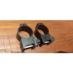 Colliers Warne tactical acier - 30mm - Haut