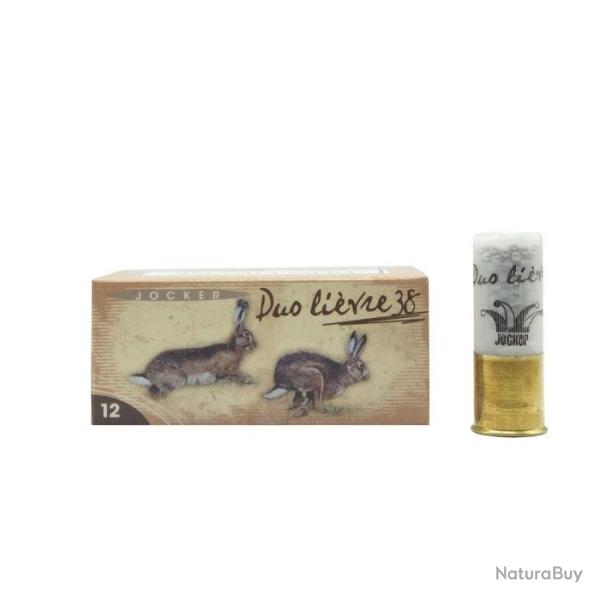 Boite de 10 Cartouches Jocker Duo Li�vre 38 BJ - Cal. 12/70/25 - PB 3 - Par 1