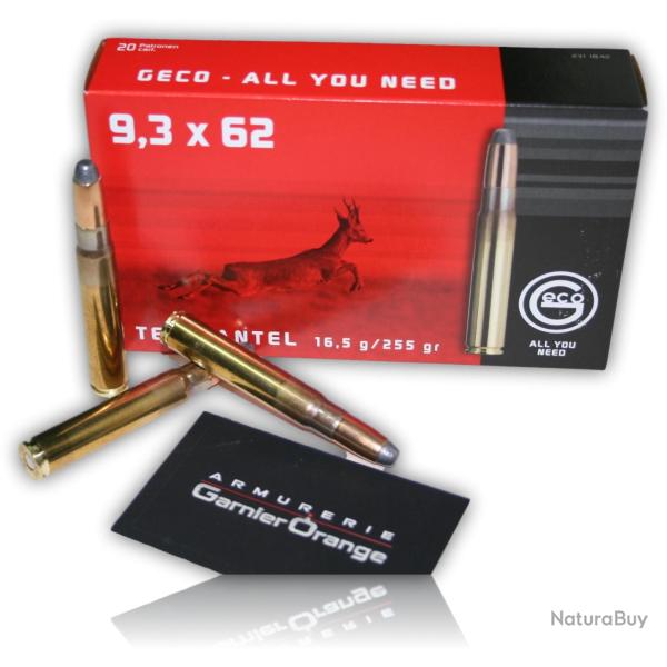 9.3X62 GECO DEMI BLINDEE 255 GR BTE 20