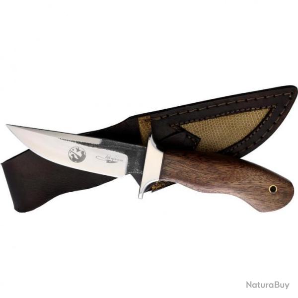 Couteau Brut De Forge BenJahmin Knives Lame Carbone 1075 Manche Bois Etui Cuir BKA032