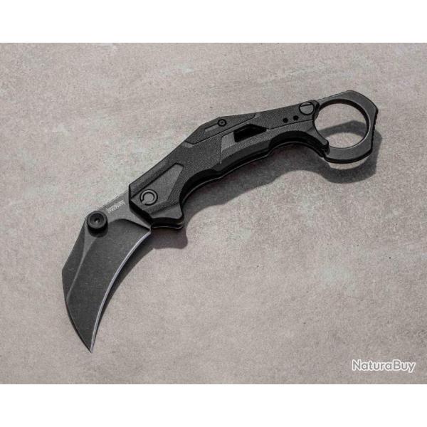 Couteau Kershaw Outlier Karambit A/O Lame Acier 8Cr13MoV Manche GFN Linerlock Clip KS2064