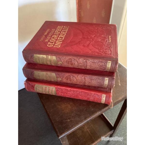 Ernest Granger 2volumes Nouvelle g�ographie et 1 volume Histoire de France 1922