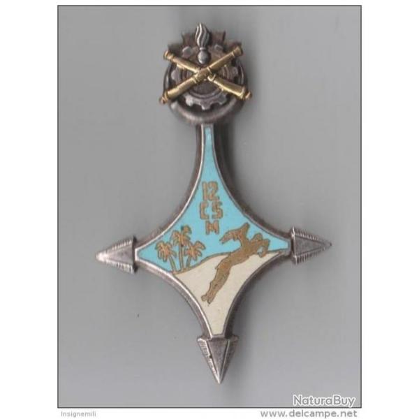 INSIGNE 12� CSM COMPAGNIE SAHARIENNE DU MATERIEL DRAGO G 1540