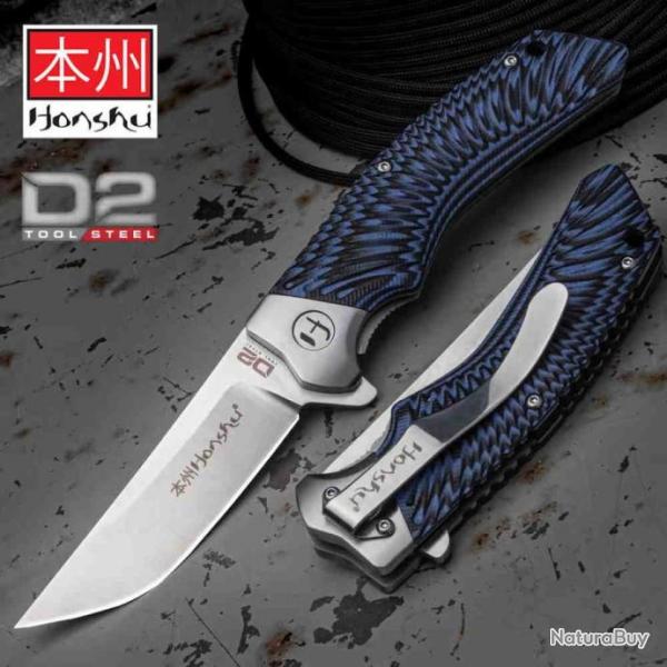 Couteau United Cutlery Honshu Sekyuriti Lame Acier D2 Manche G10 IKBS Linerlock Clip UC3440
